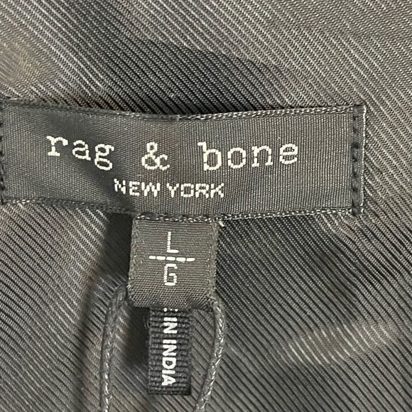 Rag and bone Kaye Leather shirt Jacket. 90’s Monica Leather Shacket Large NWT - Picture 8 of 11